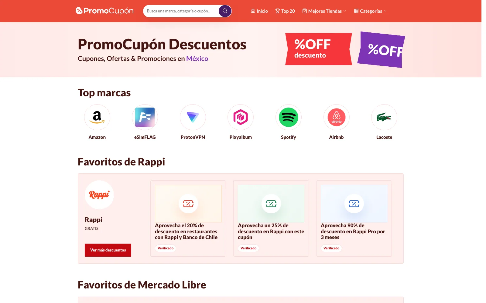 Promotions for shopping online.